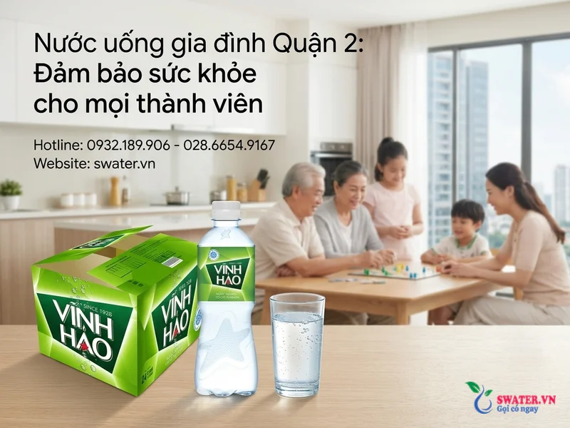Nước uống gia đình Quận 2: Đảm bảo sức khỏe cho mọi thành viên