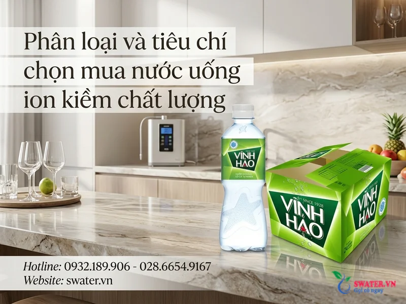 Phân loại và tiêu chí chọn mua nước uống ion kiềm chất lượng