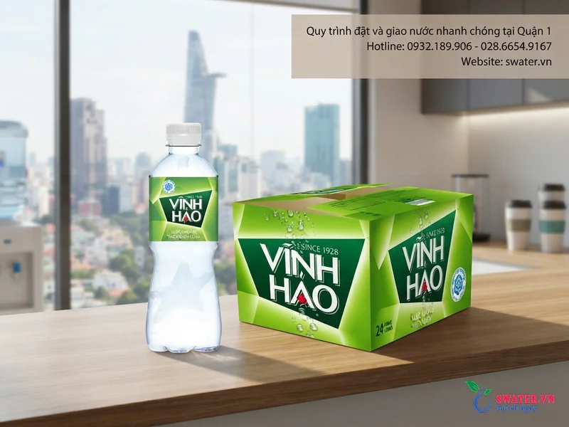 Quy trình đặt và giao nước nhanh chóng tại Quận 1