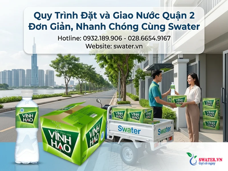 Quy Trình Đặt và Giao Nước Quận 2 Đơn Giản, Nhanh Chóng Cùng Swater
