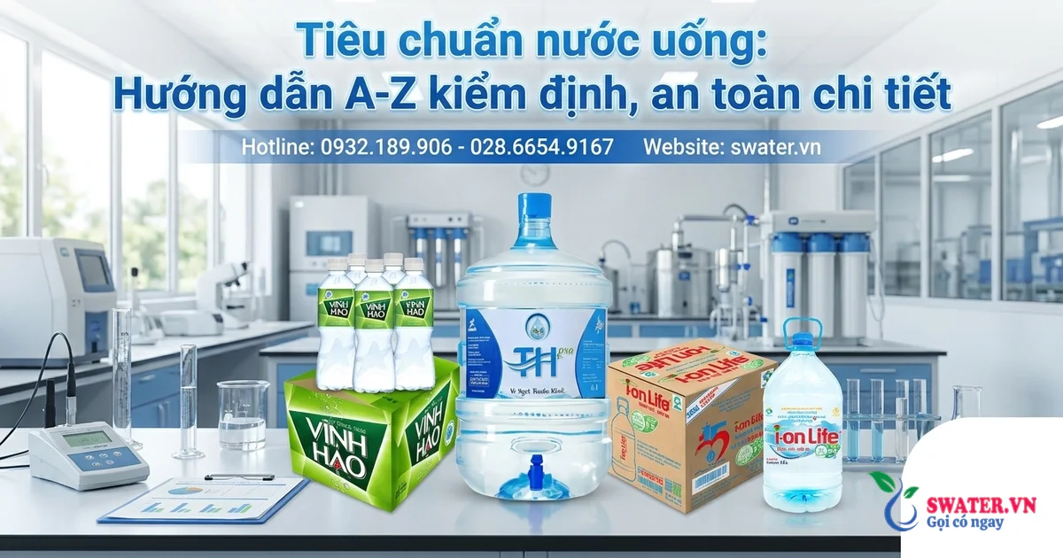Tiêu chuẩn nước uống: Hướng dẫn A-Z kiểm định, an toàn chi tiết