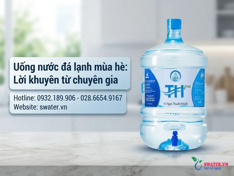 Uống nước đá lạnh mùa hè: Lời khuyên từ chuyên gia